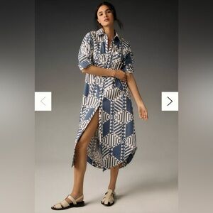 The Soren Long-Sleeve Shirt Dress by Maeve for Anthropologie